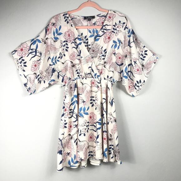 Lulus Flower and Glory Cream Floral Print Mini Dress - Picture 4 of 12